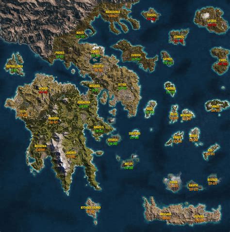 mapa assassin's creed odyssey.